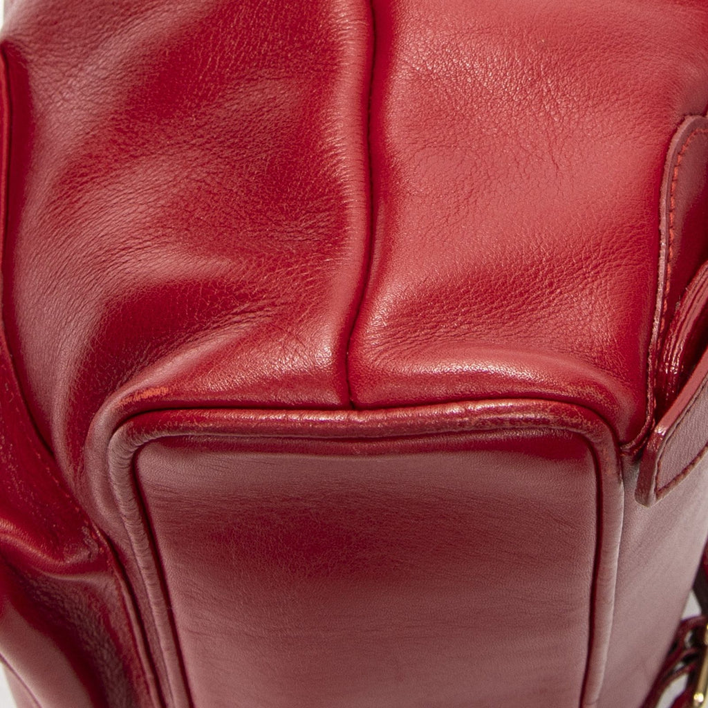 Gucci Minibumbu Backpack Red Calfskin Leather — view 8