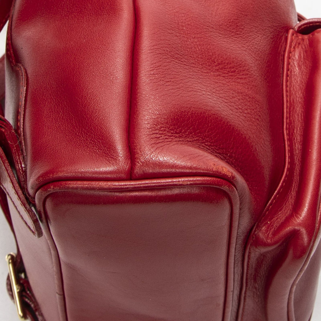 Gucci Minibumbu Backpack Red Calfskin Leather — view 7