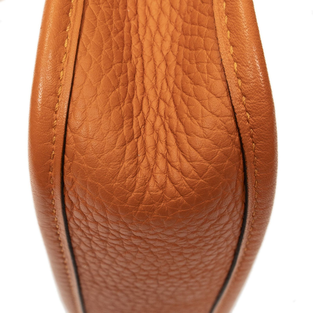 Hermes Evelyne Orange Clemence Leather Messenger — view 7