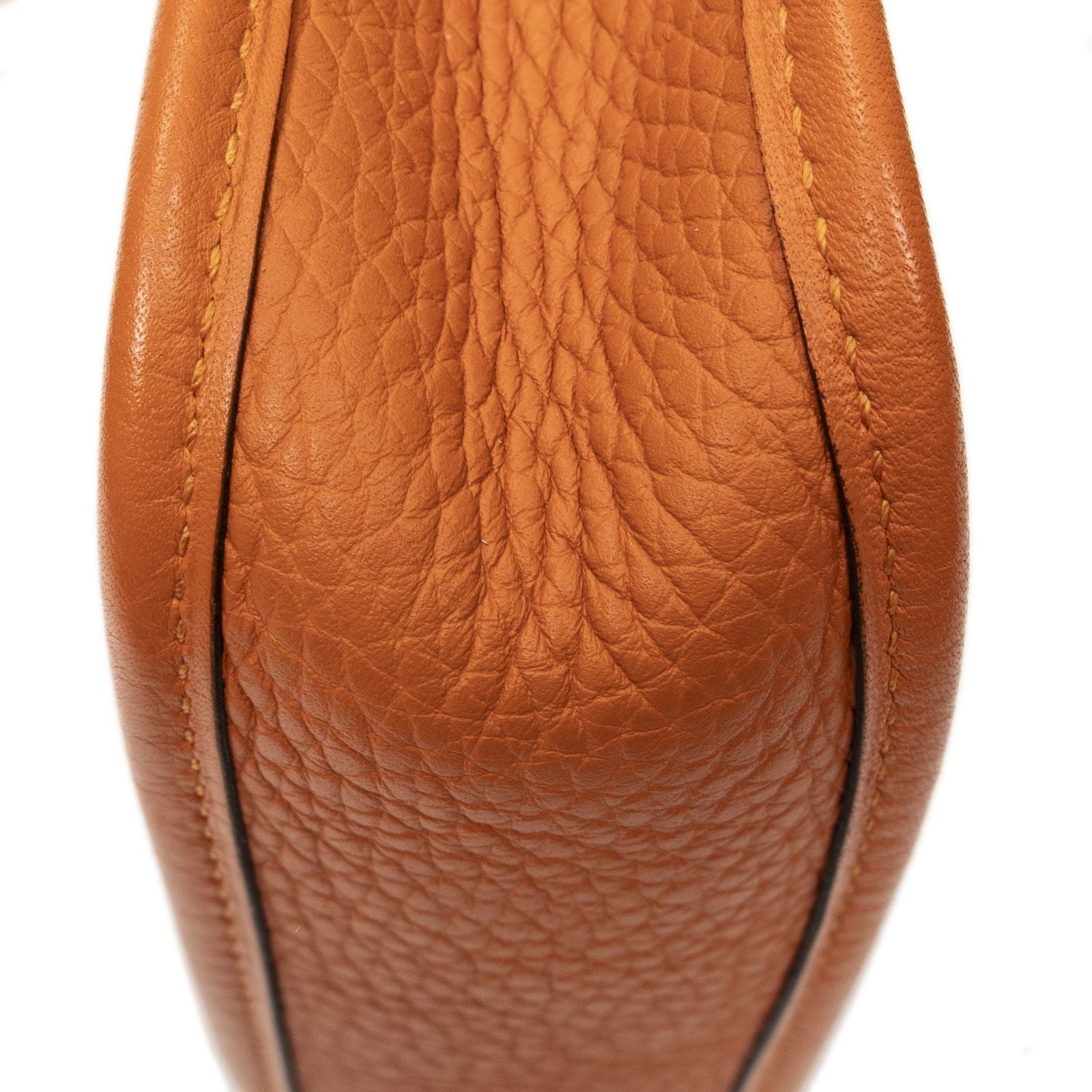 Hermes Evelyne Orange Clemence Leather Messenger — view 7