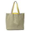 Hermes Double Sens Reversible Totesauge Lime Clemence Leather Messenger