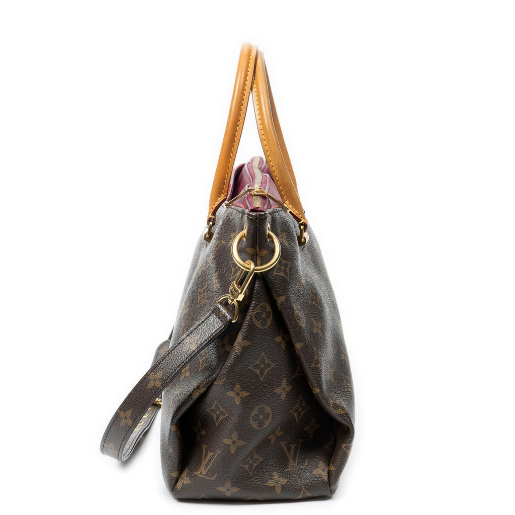 Louis Vuitton Pallas Brown Purple Monogram Canvas Handbag — view 3