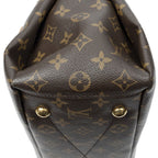 Louis Vuitton Pallas Brown Purple Monogram Canvas Handbag — view 8
