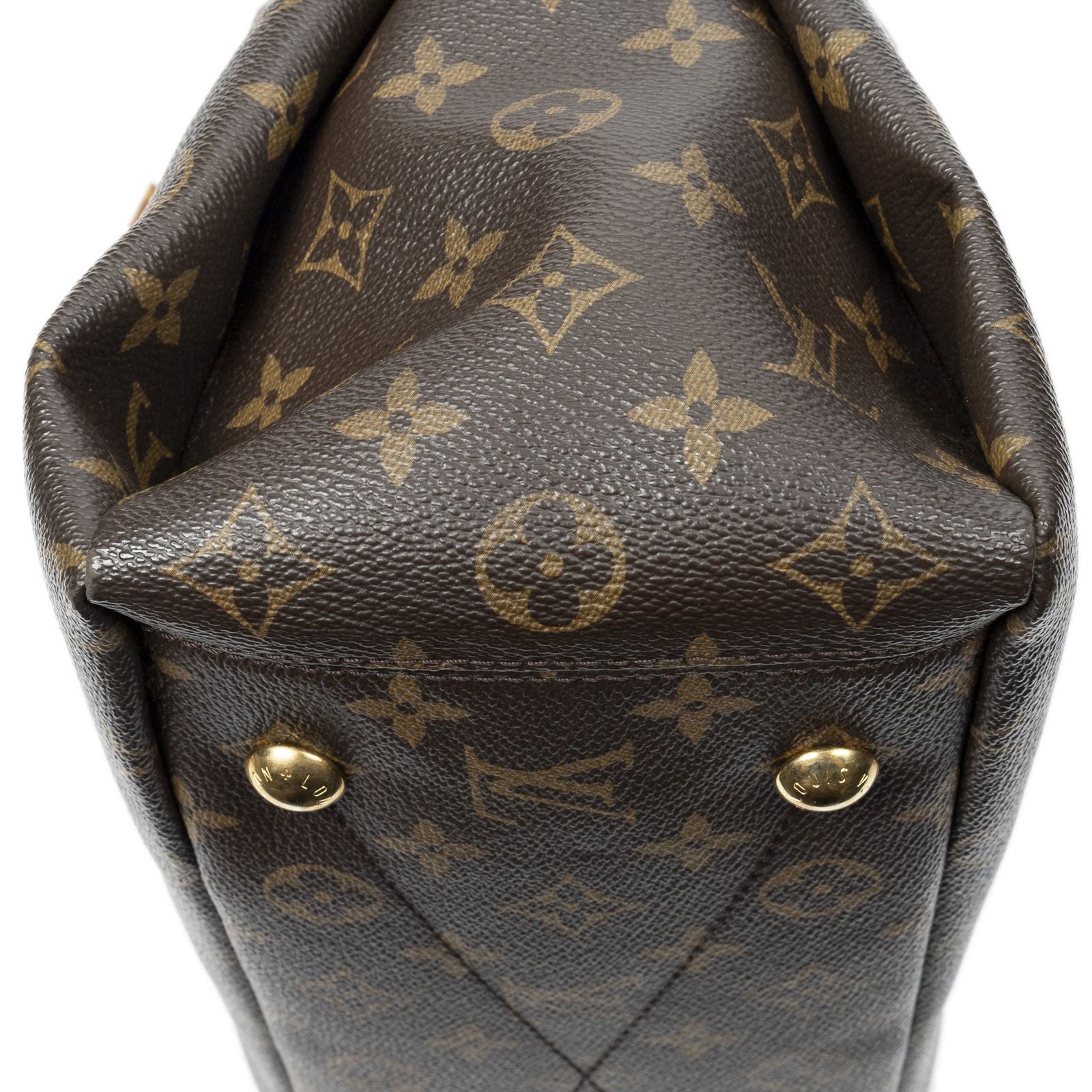 Louis Vuitton Pallas Brown Purple Monogram Canvas Handbag — view 8