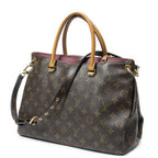 Louis Vuitton Pallas Brown Purple Monogram Canvas Handbag — view 2