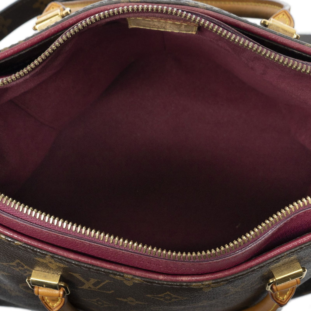 Louis Vuitton Pallas Brown Purple Monogram Canvas Handbag — view 9