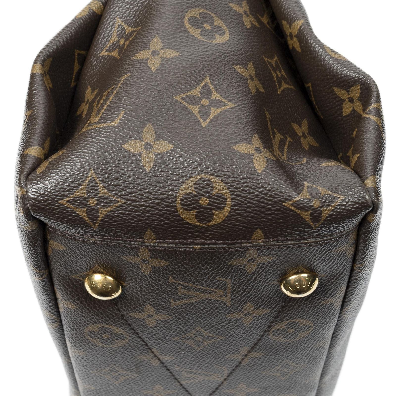 Louis Vuitton Pallas Brown Purple Monogram Canvas Handbag — view 7