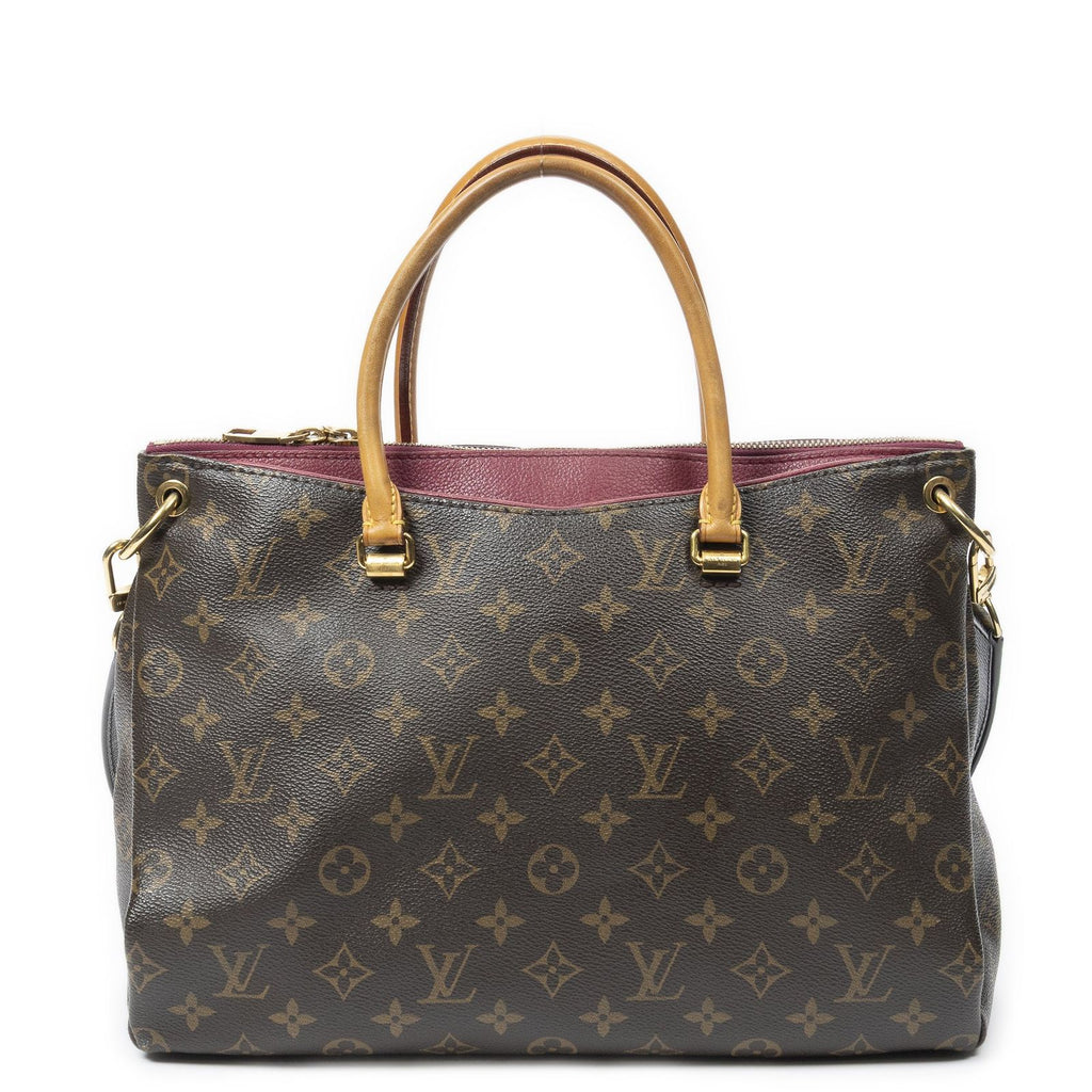 Louis Vuitton Pallas Brown Purple Monogram Canvas Handbag — view 5