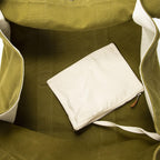 Hermes Cannes Green Toile Ash Shoulder — view 9