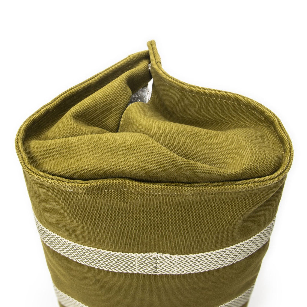 Hermes Cannes Green Toile Ash Shoulder — view 7