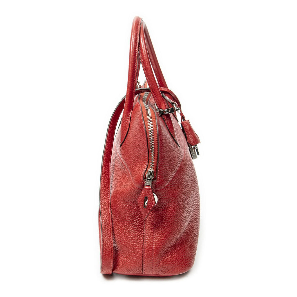 Hermes Bolide Rouge Garance Clemence Leather — view 4