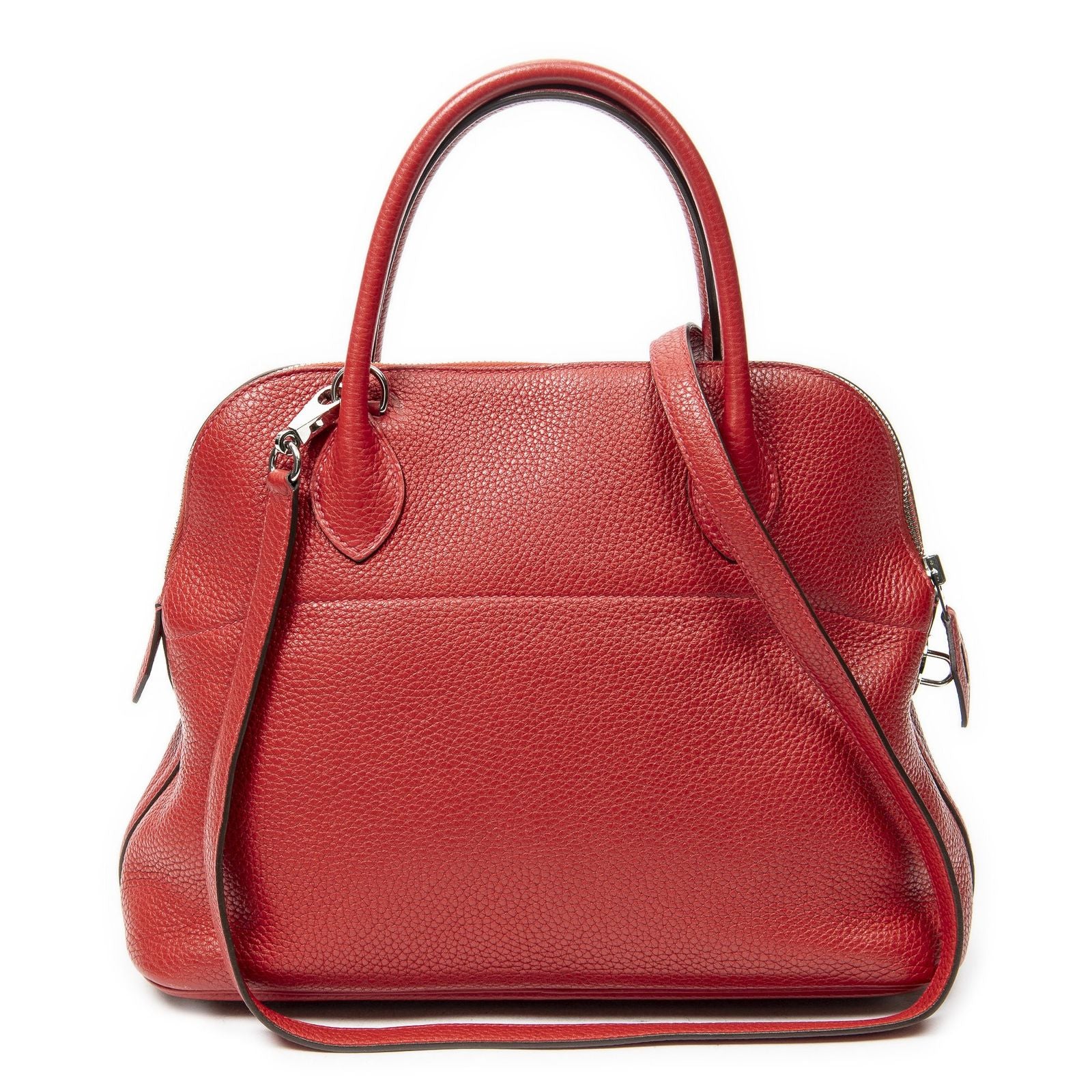 Hermes Bolide Rouge Garance Clemence Leather — view 5