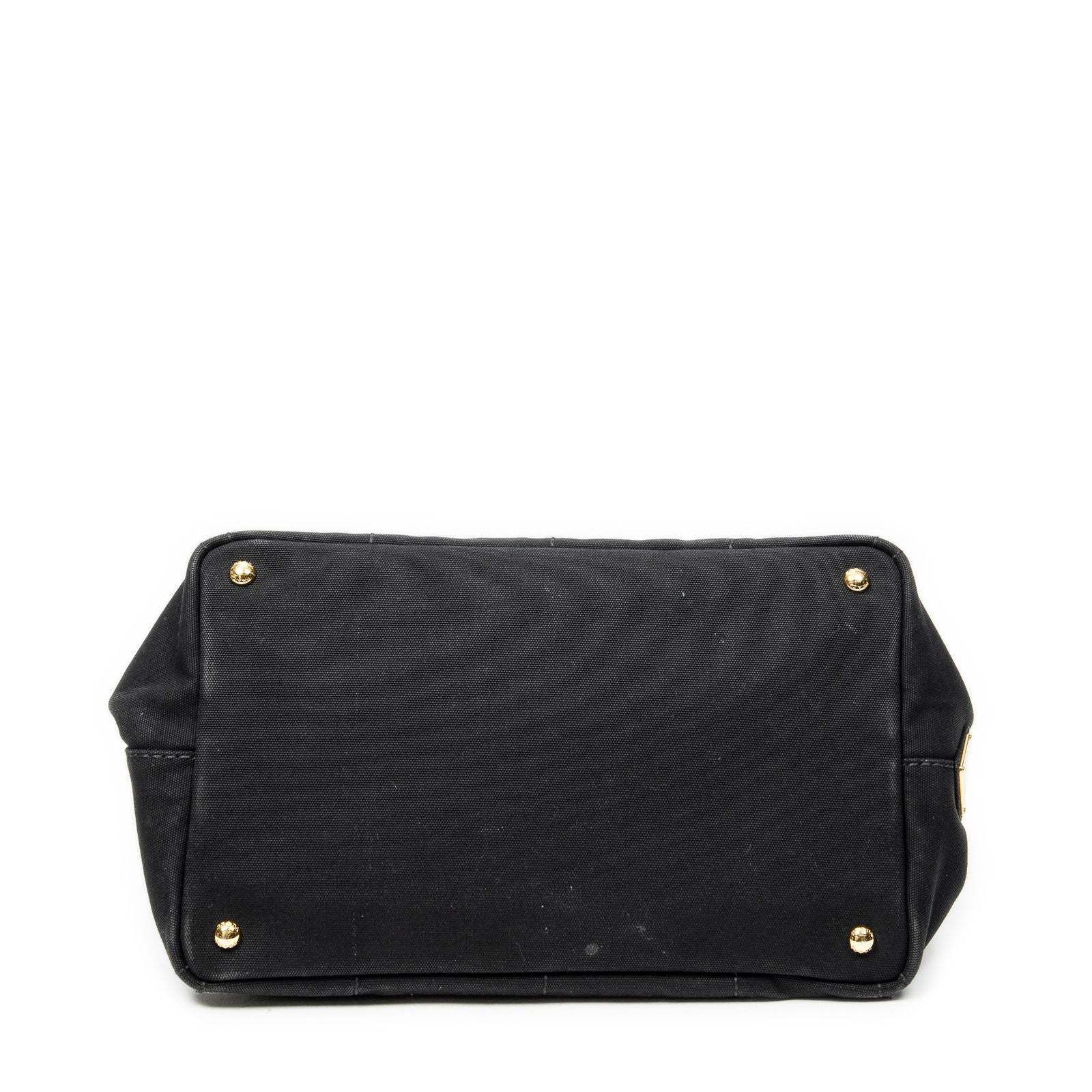 Prada Canapa Tote Black Canvas — view 6