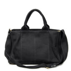 Prada Canapa Tote Black Canvas — view 5