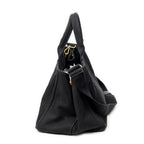 Prada Canapa Tote Black Canvas — view 3