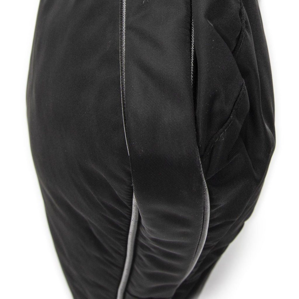 Prada Front Pocket Messenger Bag Black Nylon Canvas — view 8
