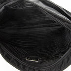 Prada Front Pocket Messenger Bag Black Nylon Canvas — view 9