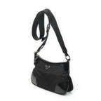 Prada Rectangular Shoulder Tote Black Nylon Canvas — view 2