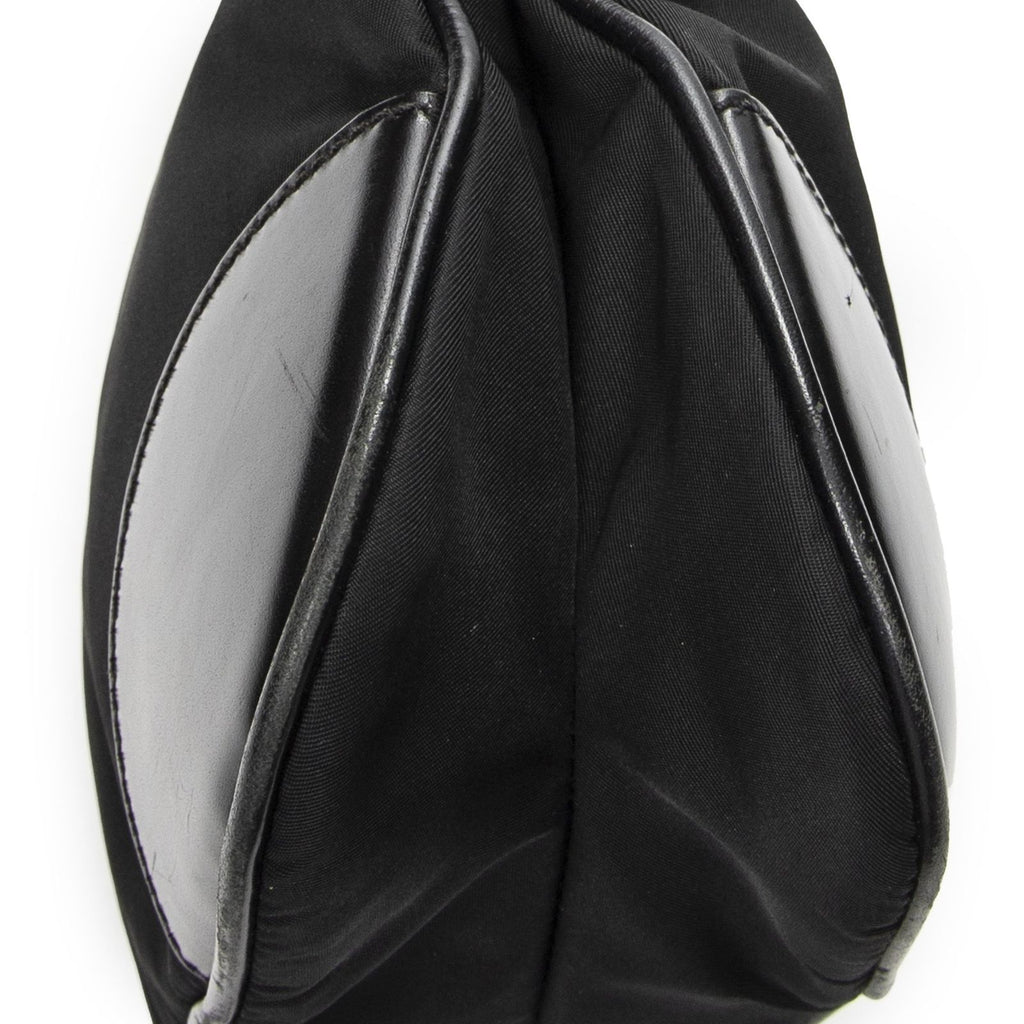 Prada Rectangular Shoulder Tote Black Nylon Canvas — view 8