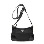 Prada Rectangular Shoulder Tote Black Nylon Canvas