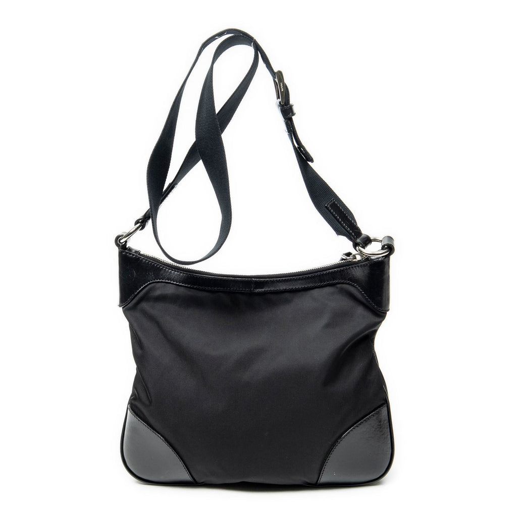 Prada Zip Messenger Black Nylon Canvas — view 5