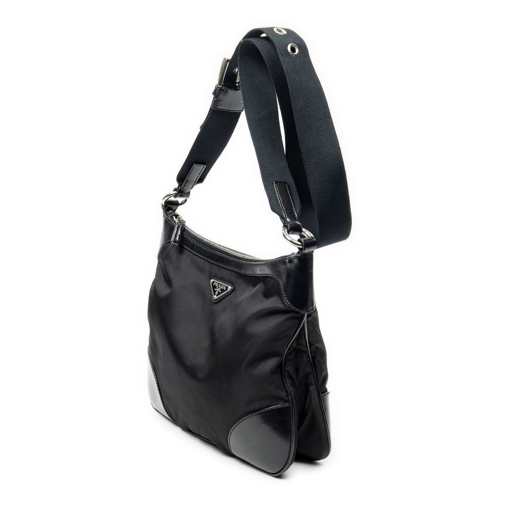 Prada Zip Messenger Black Nylon Canvas — view 2