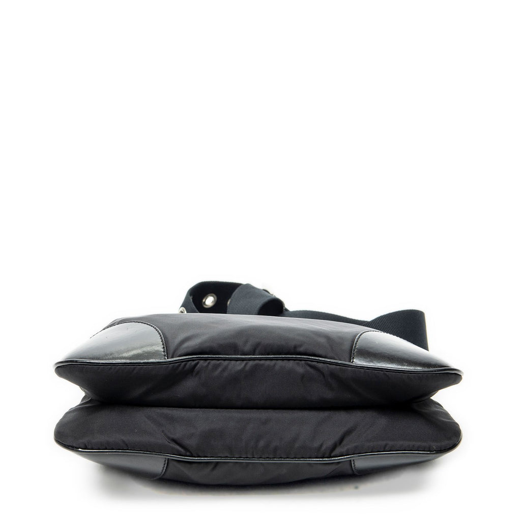Prada Zip Messenger Black Nylon Canvas — view 6