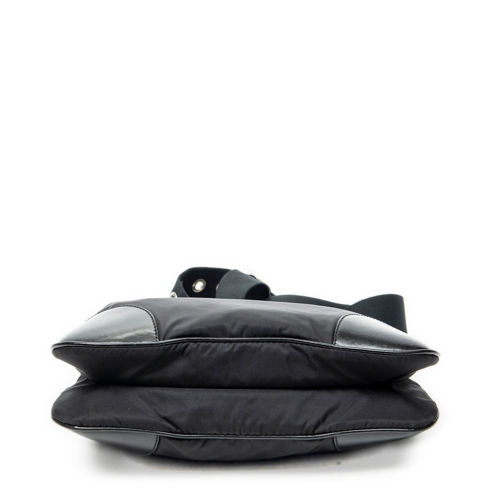 Prada Zip Messenger Black Nylon Canvas — view 6