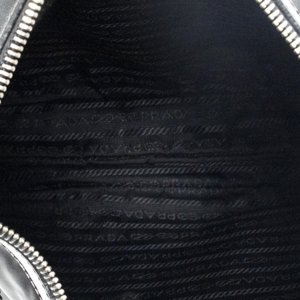 Prada Zip Messenger Black Nylon Canvas — view 9