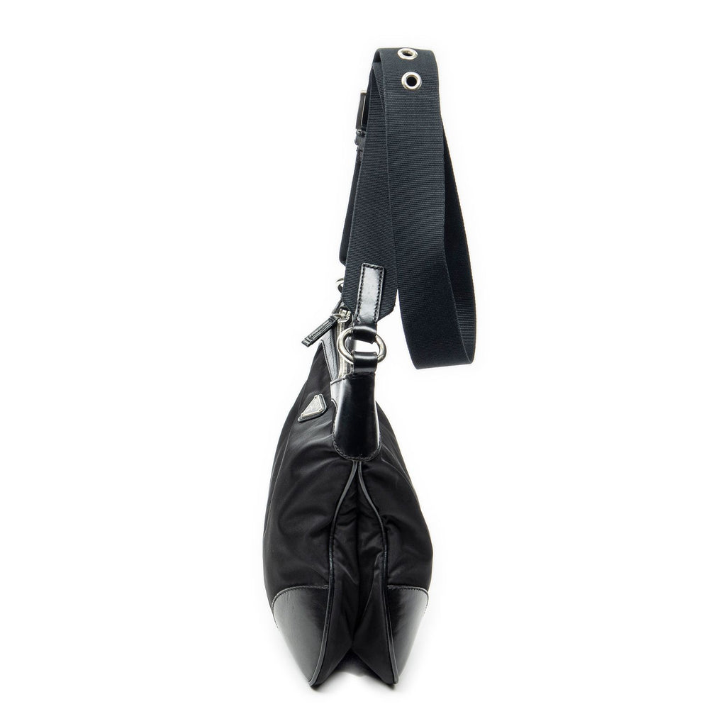 Prada Zip Messenger Black Nylon Canvas — view 3