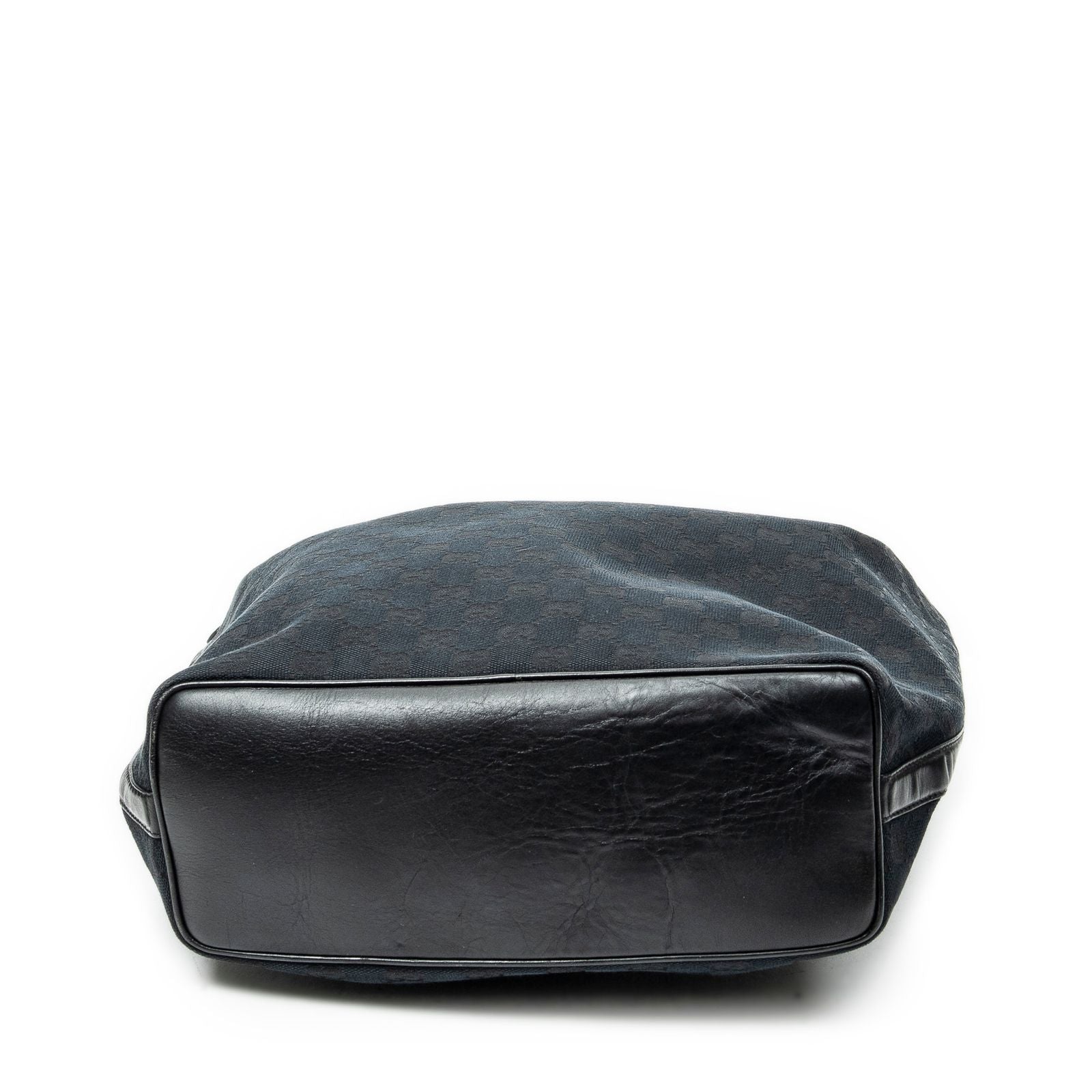 Gucci Vertical Zip Hobo Black GG Canvas — view 6