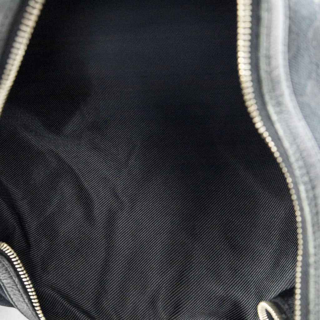 Gucci Vertical Zip Hobo Black GG Canvas — view 9