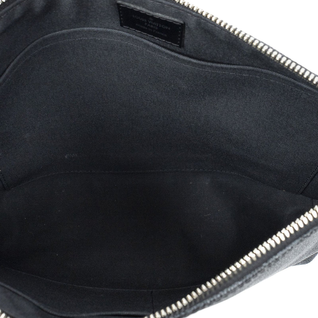 Louis Vuitton Mick Black Gray Damier Graphite Messenger — view 9