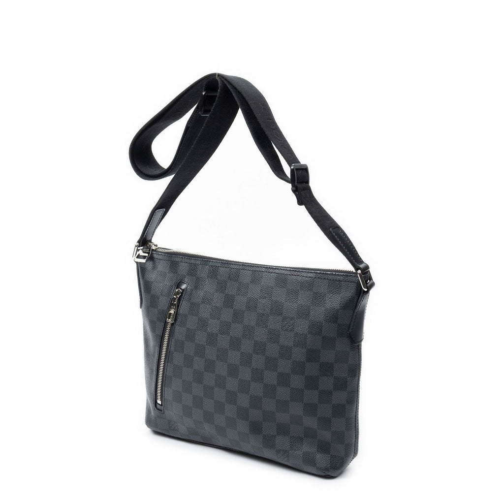 Louis Vuitton Mick Black Gray Damier Graphite Messenger — view 2