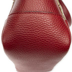 Gucci Small Bree Tote Red Beige GG Canvas — view 8