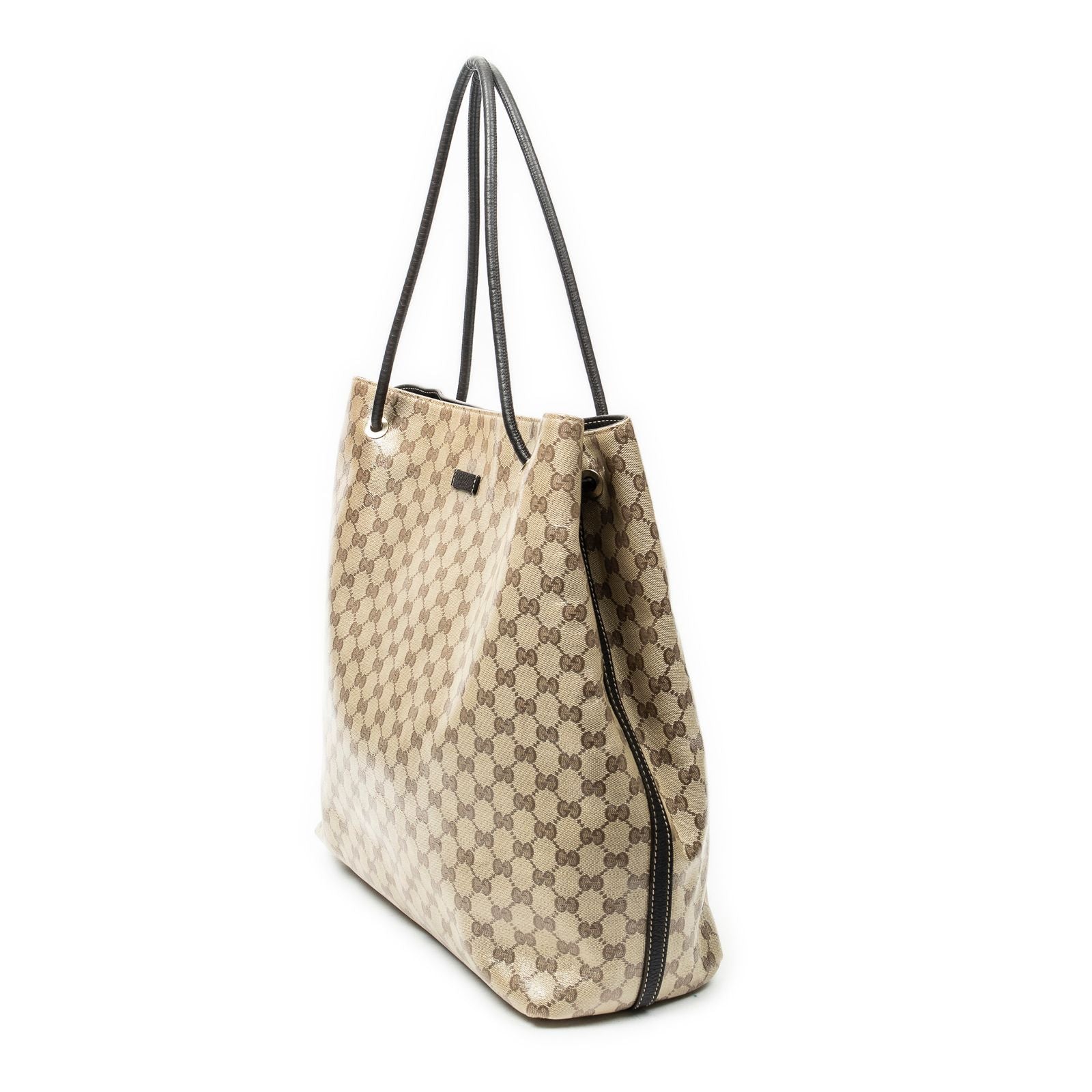 Gucci Gifford Tote Brown Beige Monogram Crystal — view 2