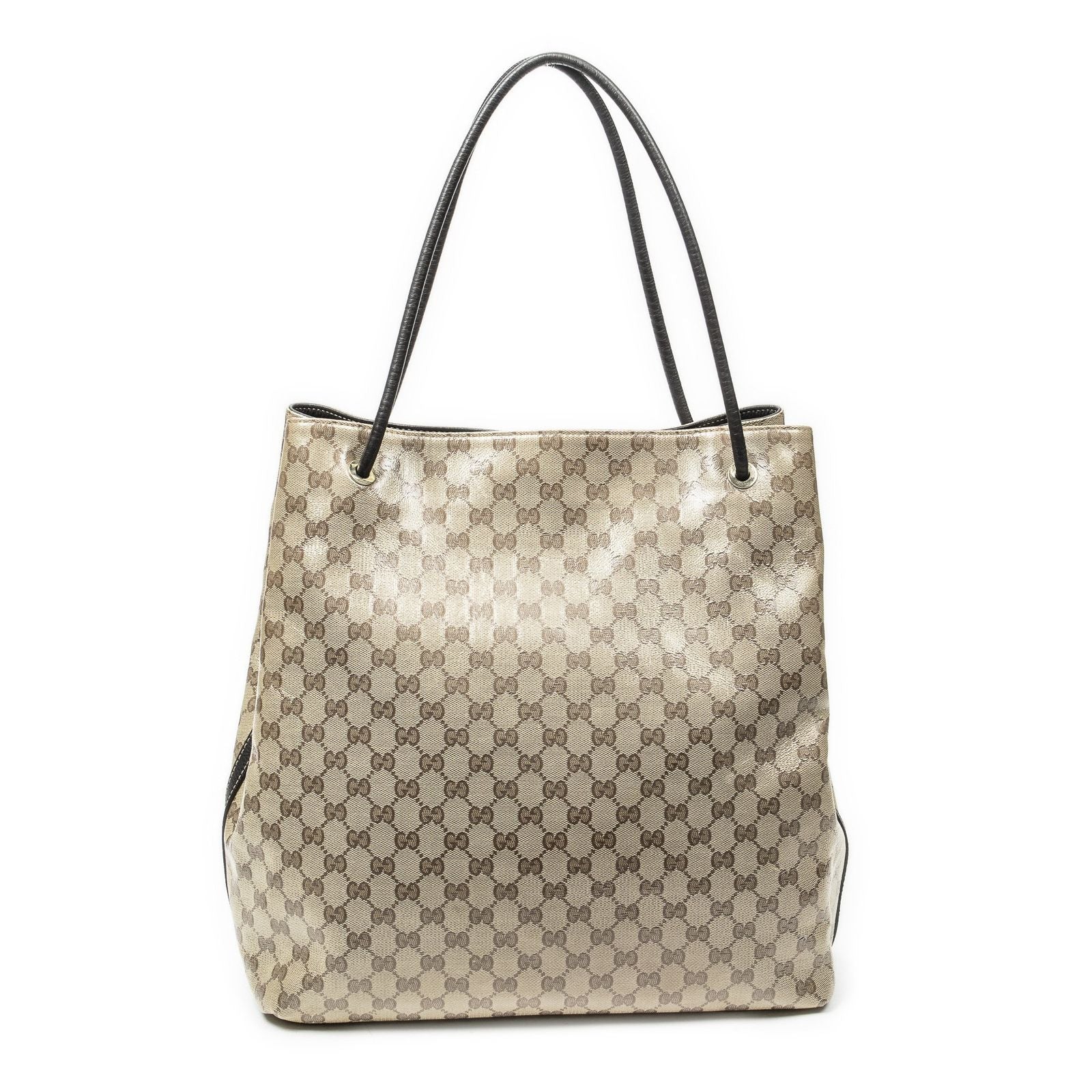 Gucci Gifford Tote Brown Beige Monogram Crystal — view 5