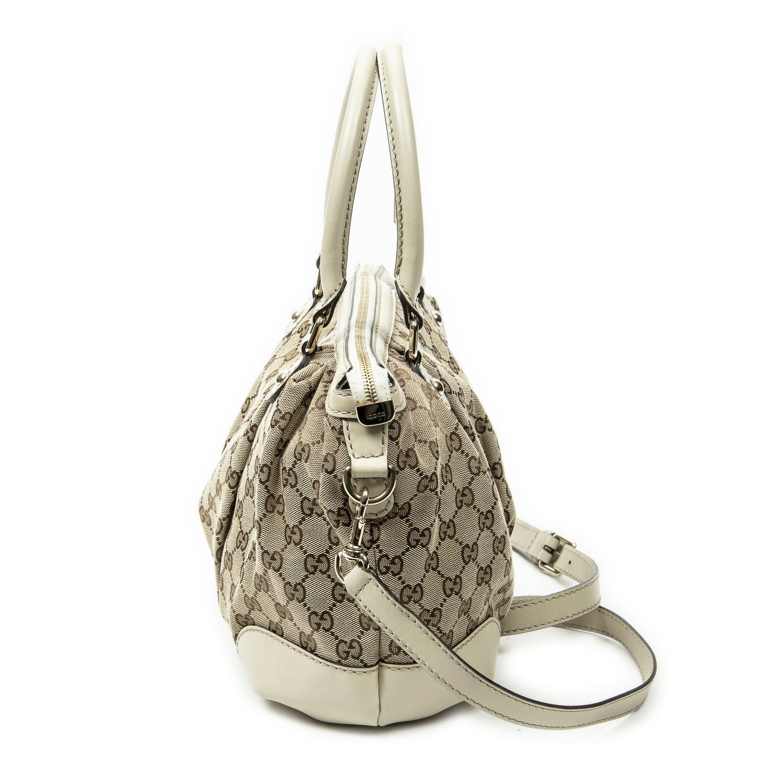 Gucci Sukey Top Handle Beige GG Canvas — view 3