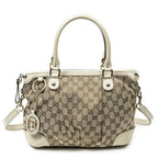 Gucci Sukey Top Handle Beige GG Canvas