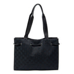 Gucci Square Zip Tote Black GG Canvas — view 5