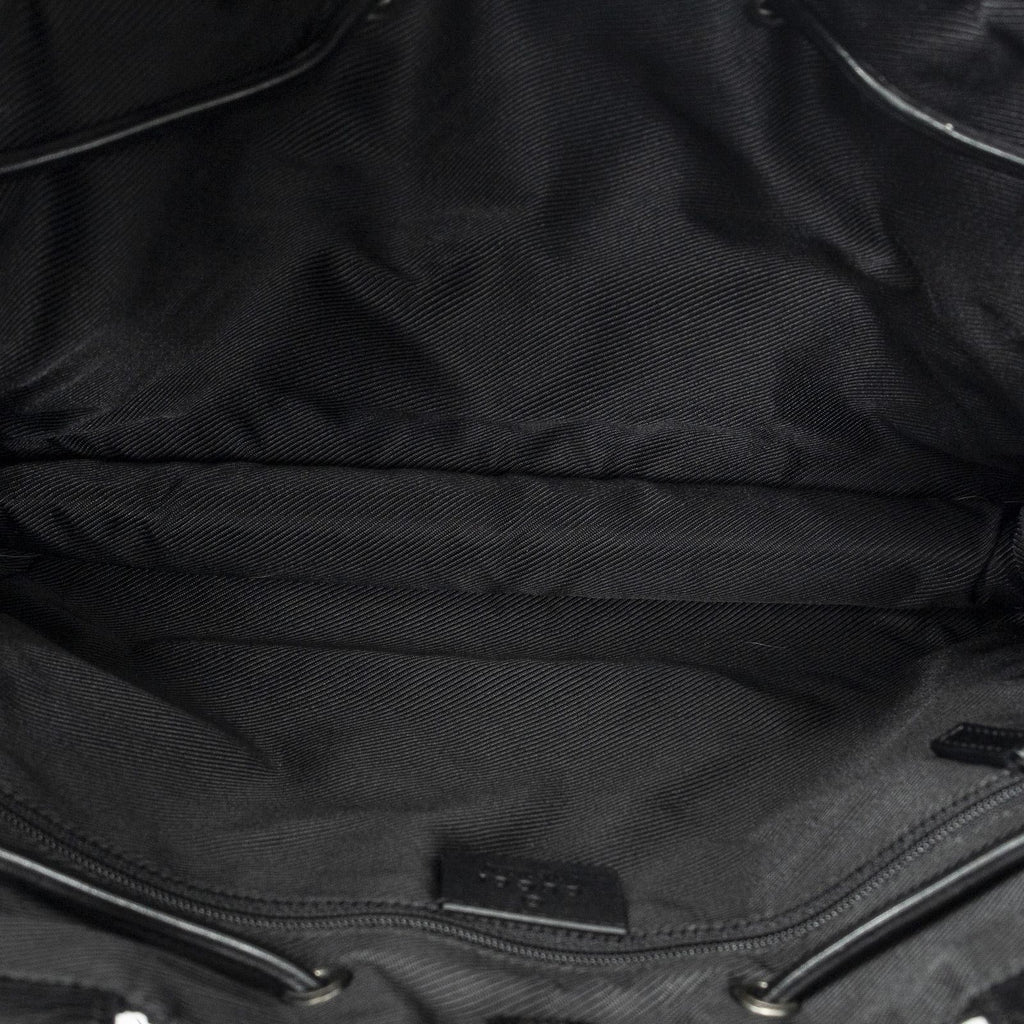 Gucci Square Zip Tote Black GG Canvas — view 9