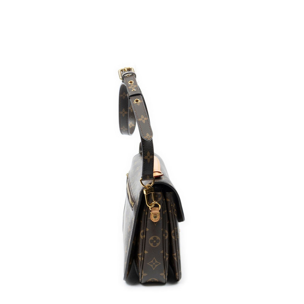 Louis Vuitton Pochette Metis Brown Monogram Canvas Handbag — view 4