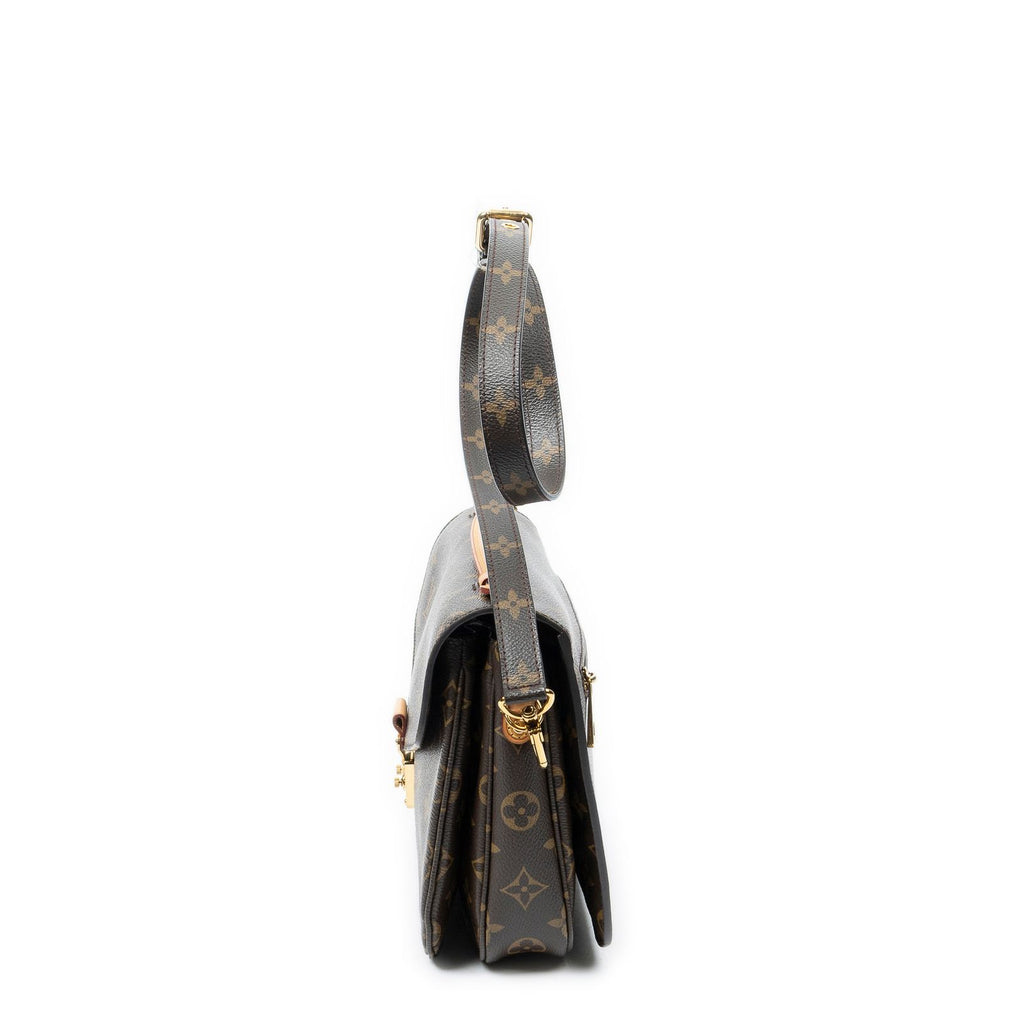 Louis Vuitton Pochette Metis Brown Monogram Canvas Handbag — view 3