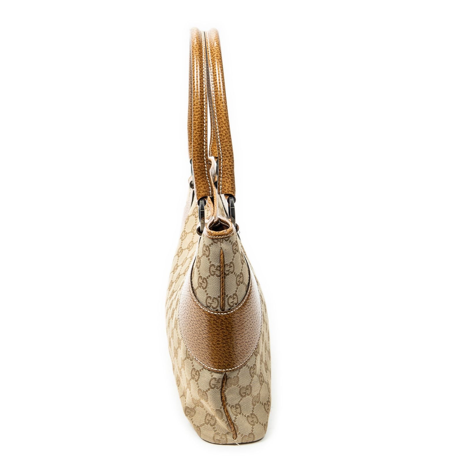 Gucci Tote Tan Beige GG Canvas — view 4