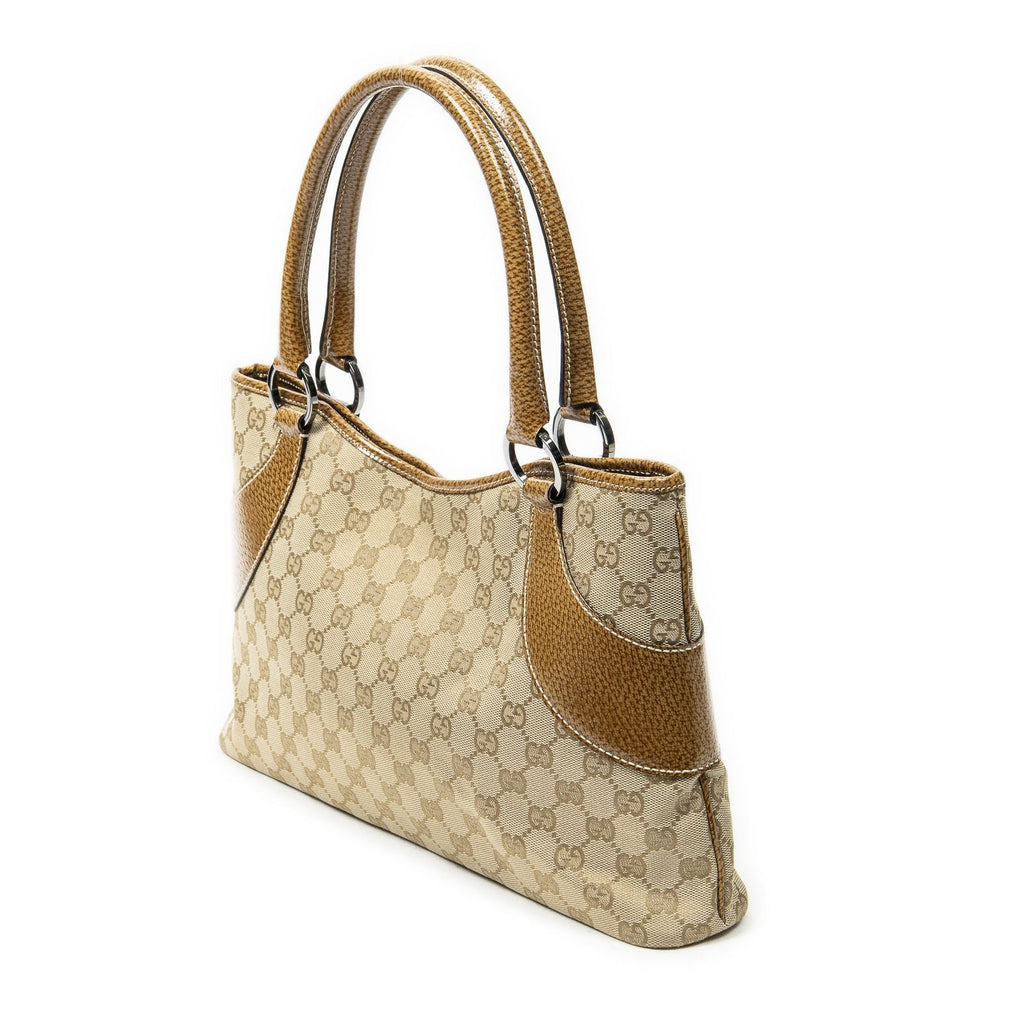 Gucci Tote Tan Beige GG Canvas — view 2