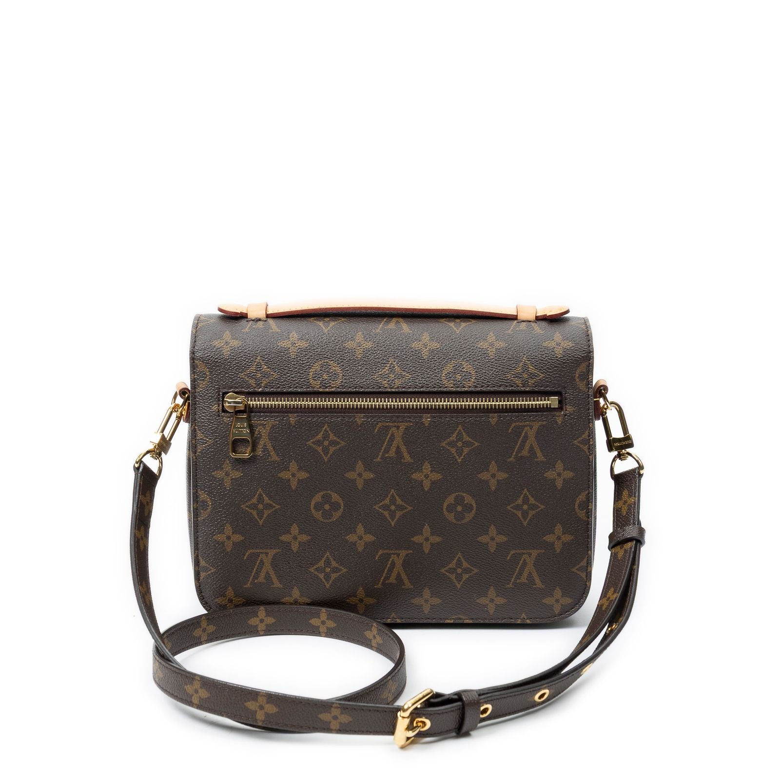 Louis Vuitton Pochette Metis Brown Monogram Canvas Handbag — view 5