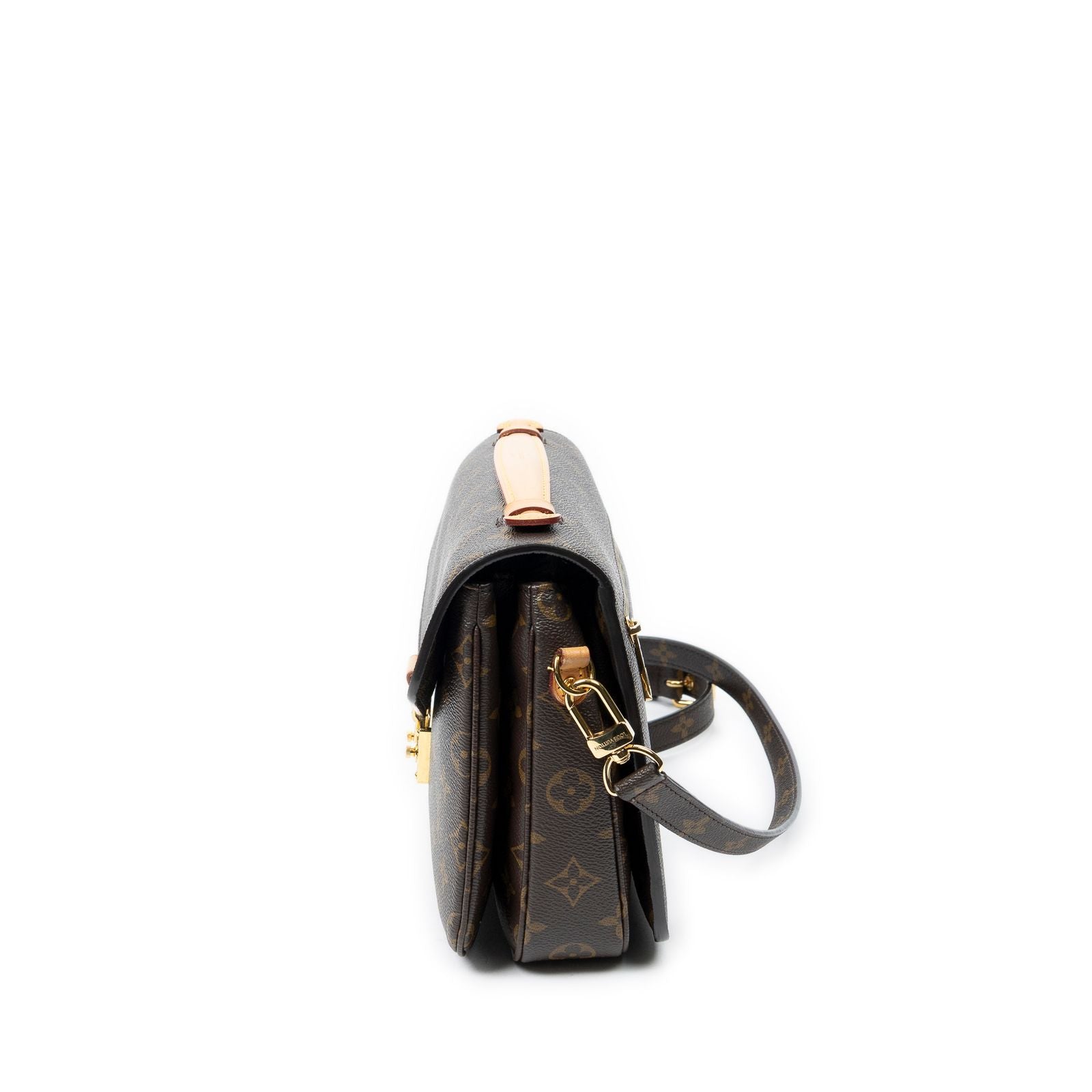 Louis Vuitton Pochette Metis Brown Monogram Canvas Handbag — view 3
