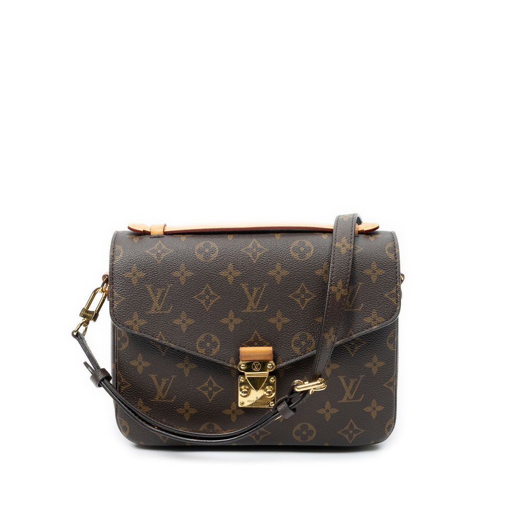 Louis Vuitton Pochette Metis Brown Monogram Canvas Handbag