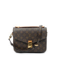 Louis Vuitton Pochette Metis Brown Monogram Canvas Handbag