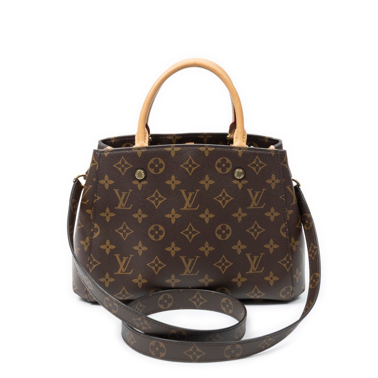Louis Vuitton Montaigne Brown Monogram Canvas Messenger — view 5